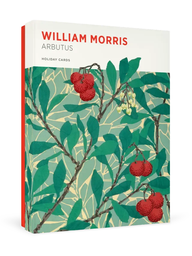 Pomegranate William Morris julekort Arbutus blomster