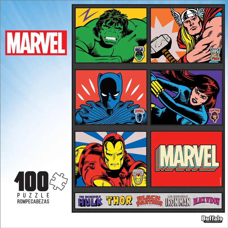 Buffalo Games Avengers Marvel puslespil 100 brikker superhelte