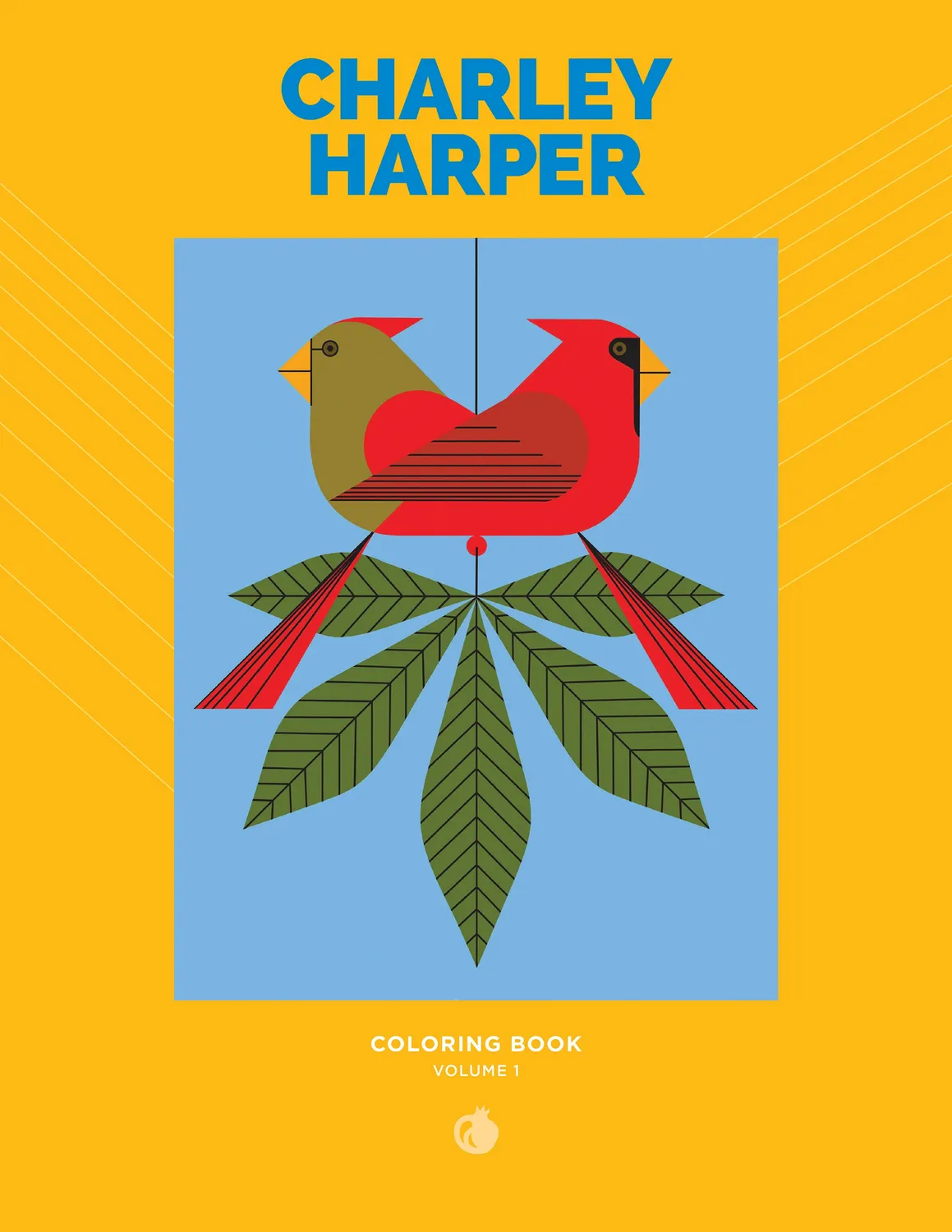 Pomegranate Charley Harper Volume 1 malebog med dyr og fugle
