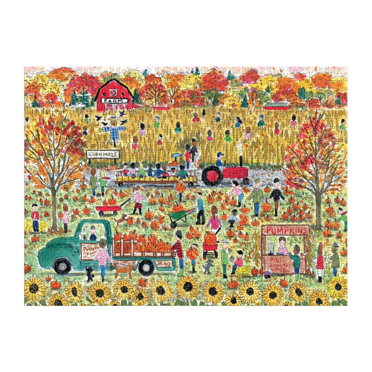Good Puzzle Co. Pumpkin Patch puslespil 1000 brikker efterår