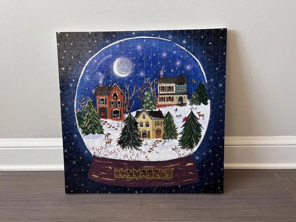 Galison Joy Laforme Winter Snow Globe puslespil 500 brikker folie