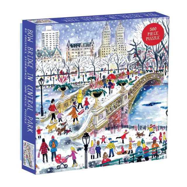 Galison Michael Storrings Bow Bridge puslespil 500 brikker jul