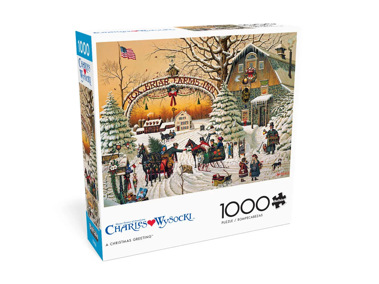 Buffalo Games Charles Wysocki A Christmas Greeting julepuslespil 1000
