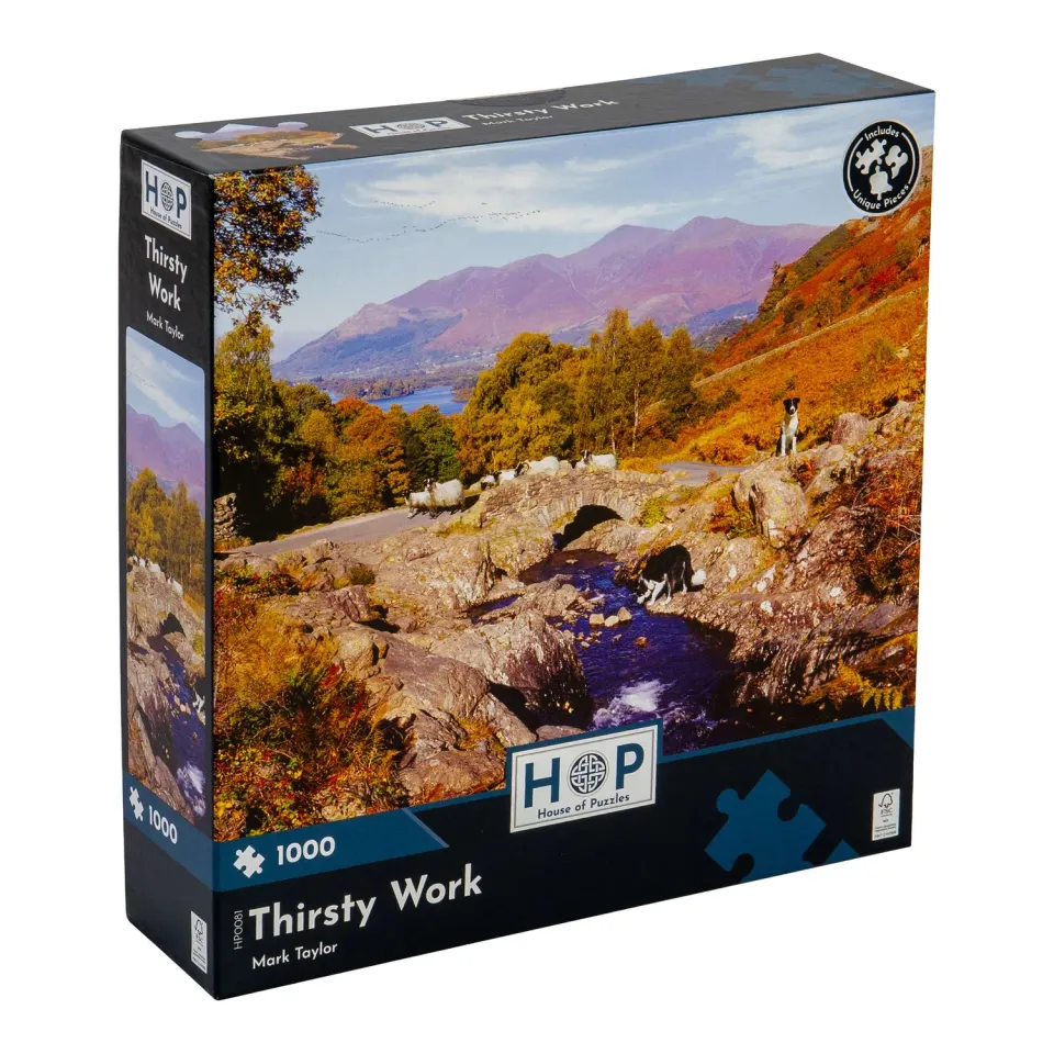 House of Puzzles Thirsty Work 1000 brikker puslespil sommer