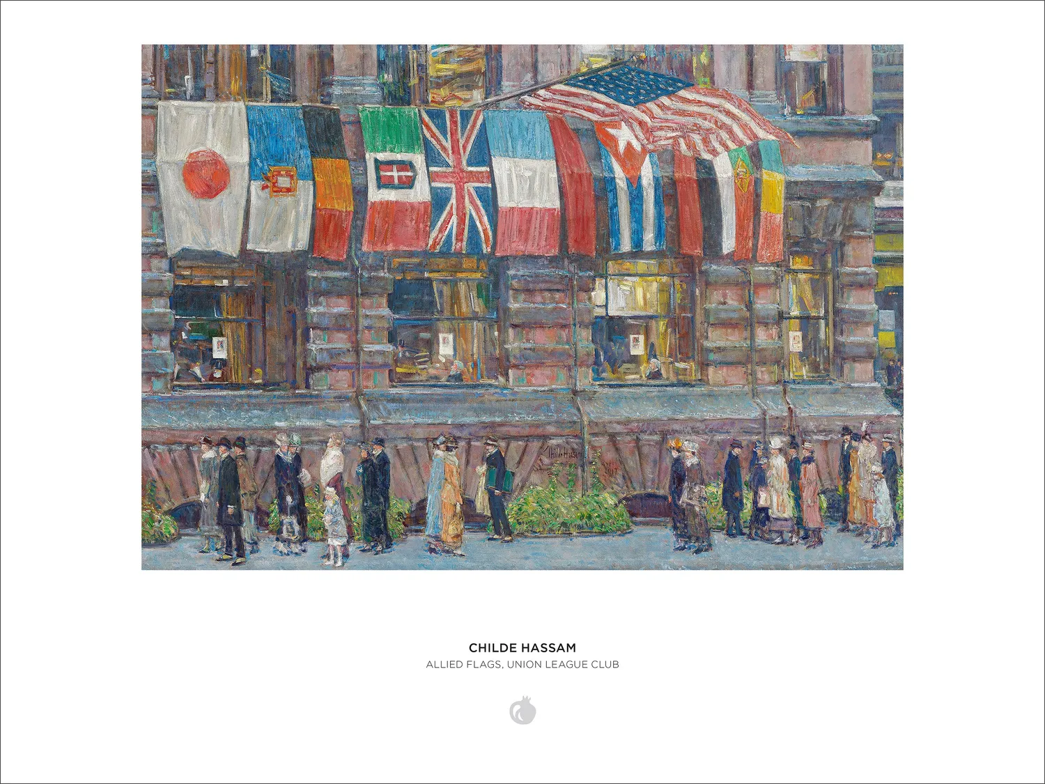 Pomegranate Childe Hassam Allied Flags puslespil 1000 impressionisme
