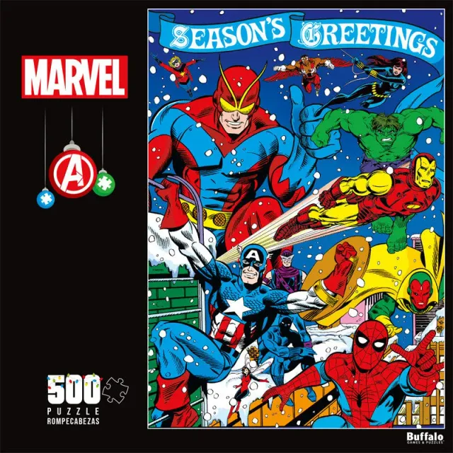 Buffalo Games Marvel Avengers jul puslespil 500 brikker Season