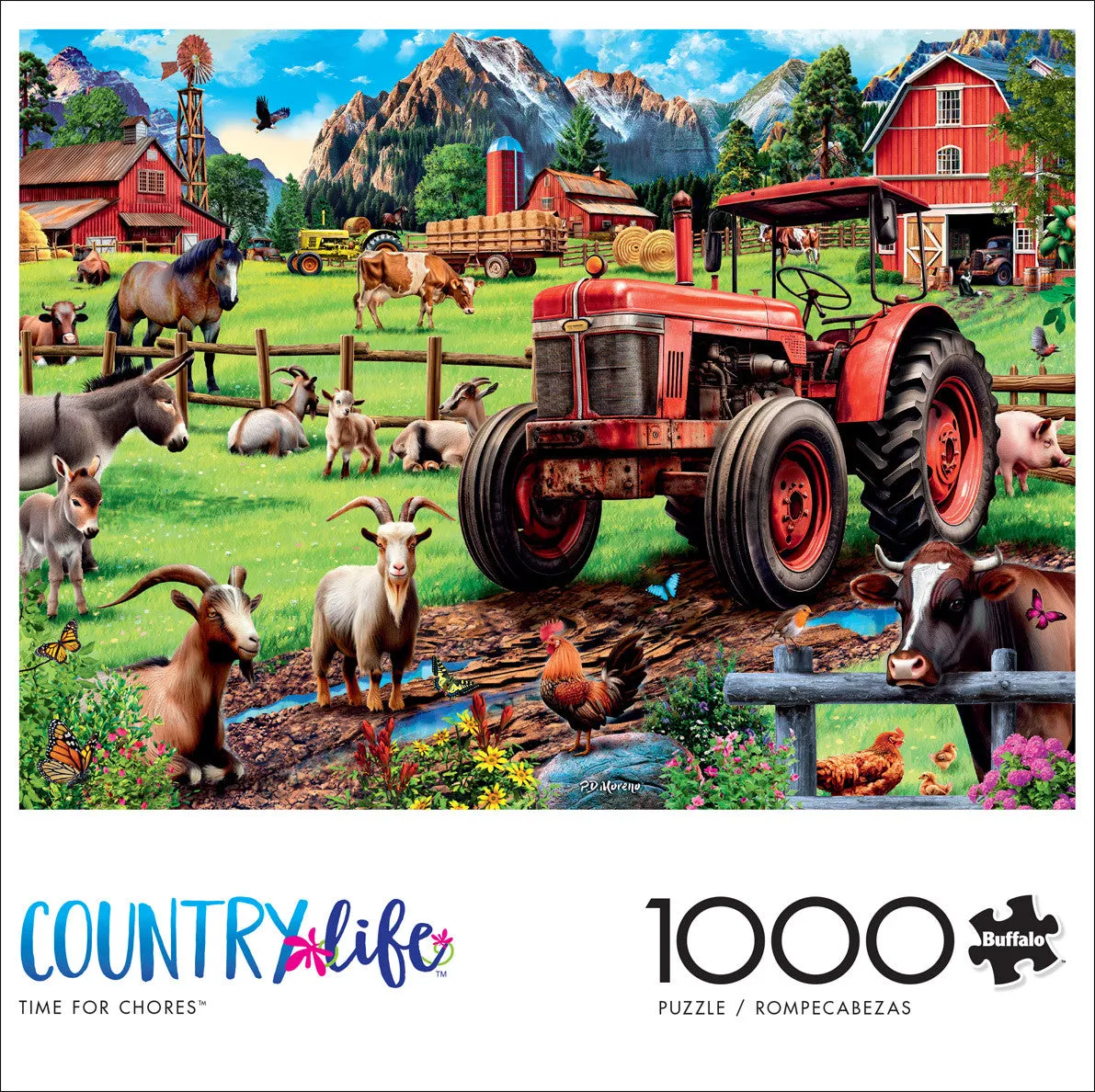 Buffalo Games Country Life Time for Chores puslespil 1000 brikker