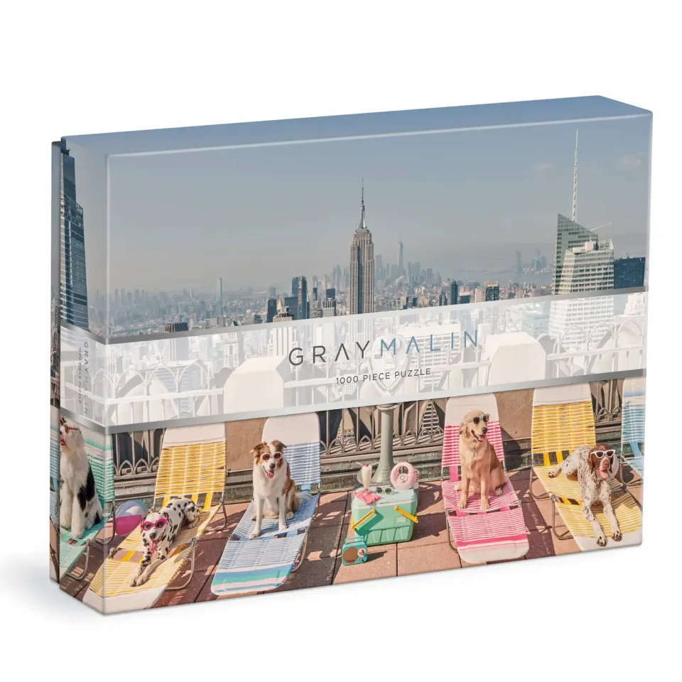 Good Puzzle Co. Dogs New York puslespil 1000 brikker hunde