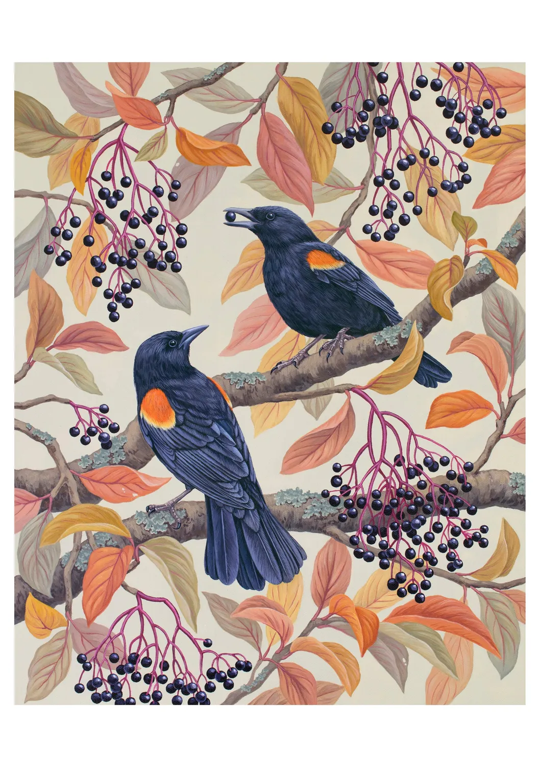 Pomegranate Vasilisa Romanenko Birds of a Feather kortæske fugle