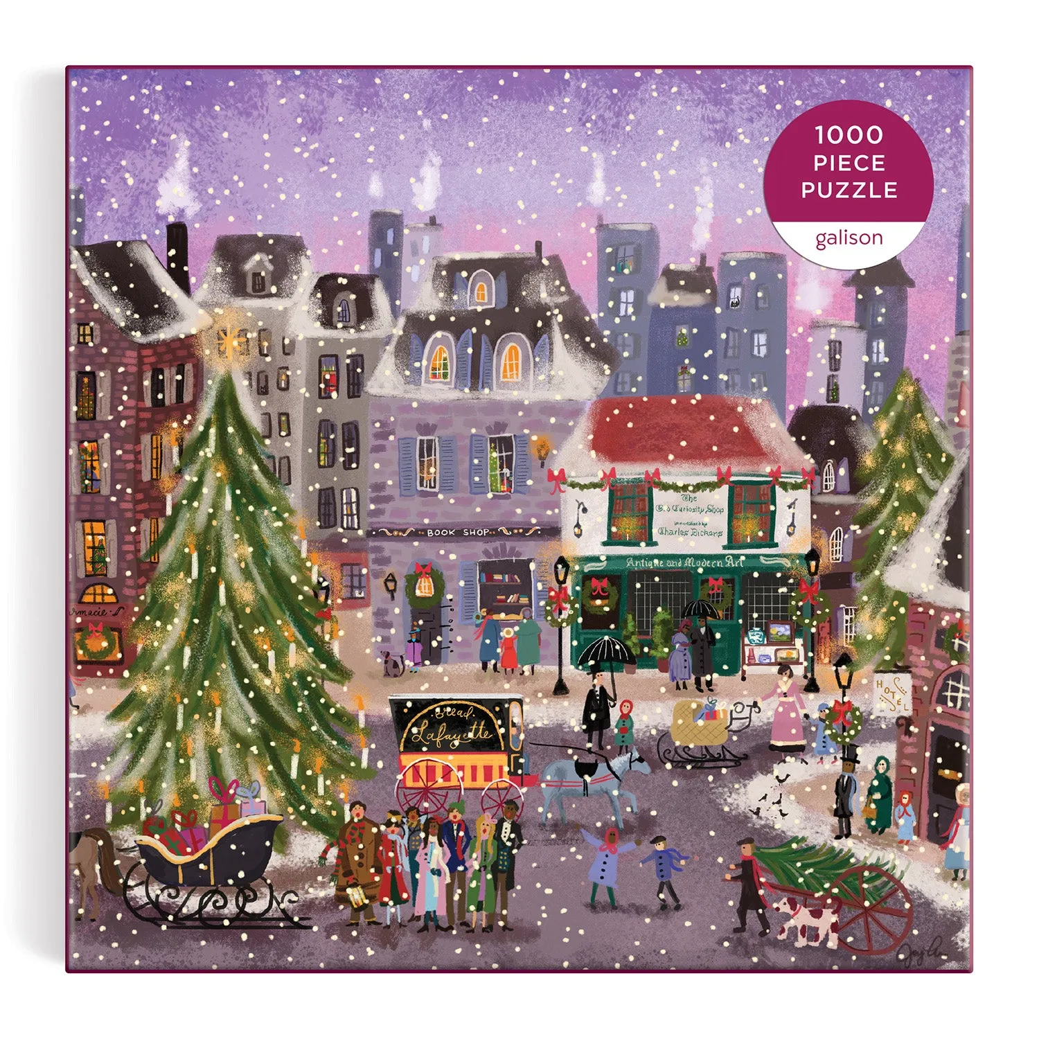 Good Puzzle Co. Christmas Square Joy Laforme puslespil 1000 brikker jul