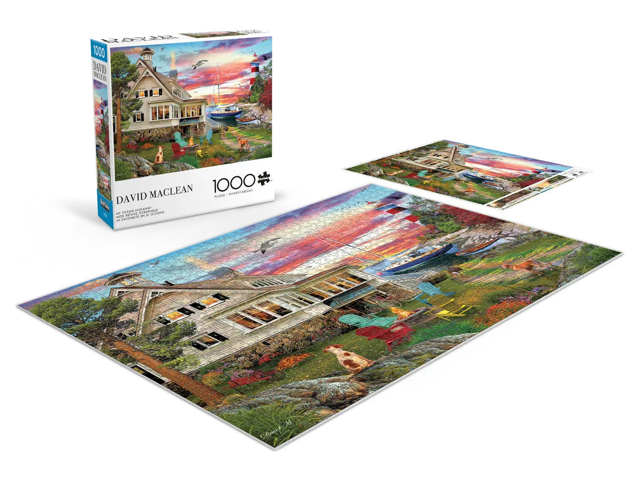 Buffalo Games My Ocean Hideaway puslespil 1000 brikker kyst