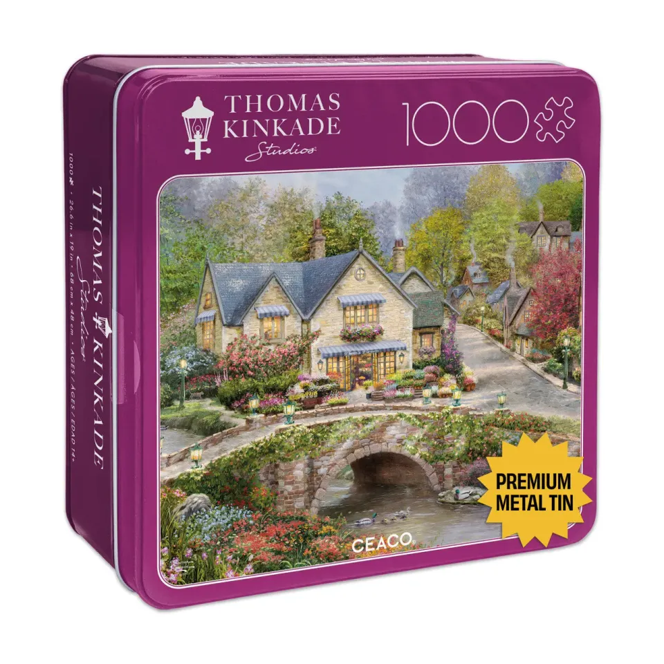 Buffalo Games Summer Cobblestone Village puslespil 1000 dåse