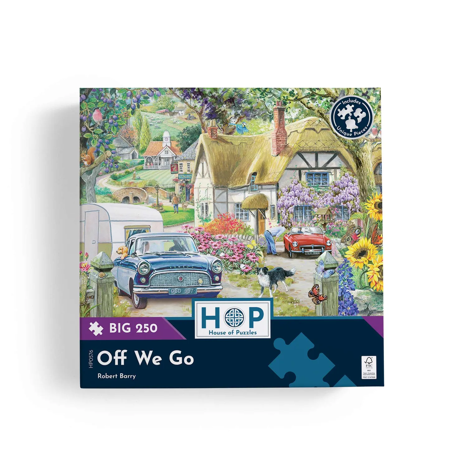 House of Puzzle Off We Go BIG 250 puslespil 250 brikker familie