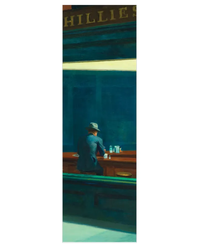 Pomegranate Edward Hopper Nighthawks bogmærkeamerikansk