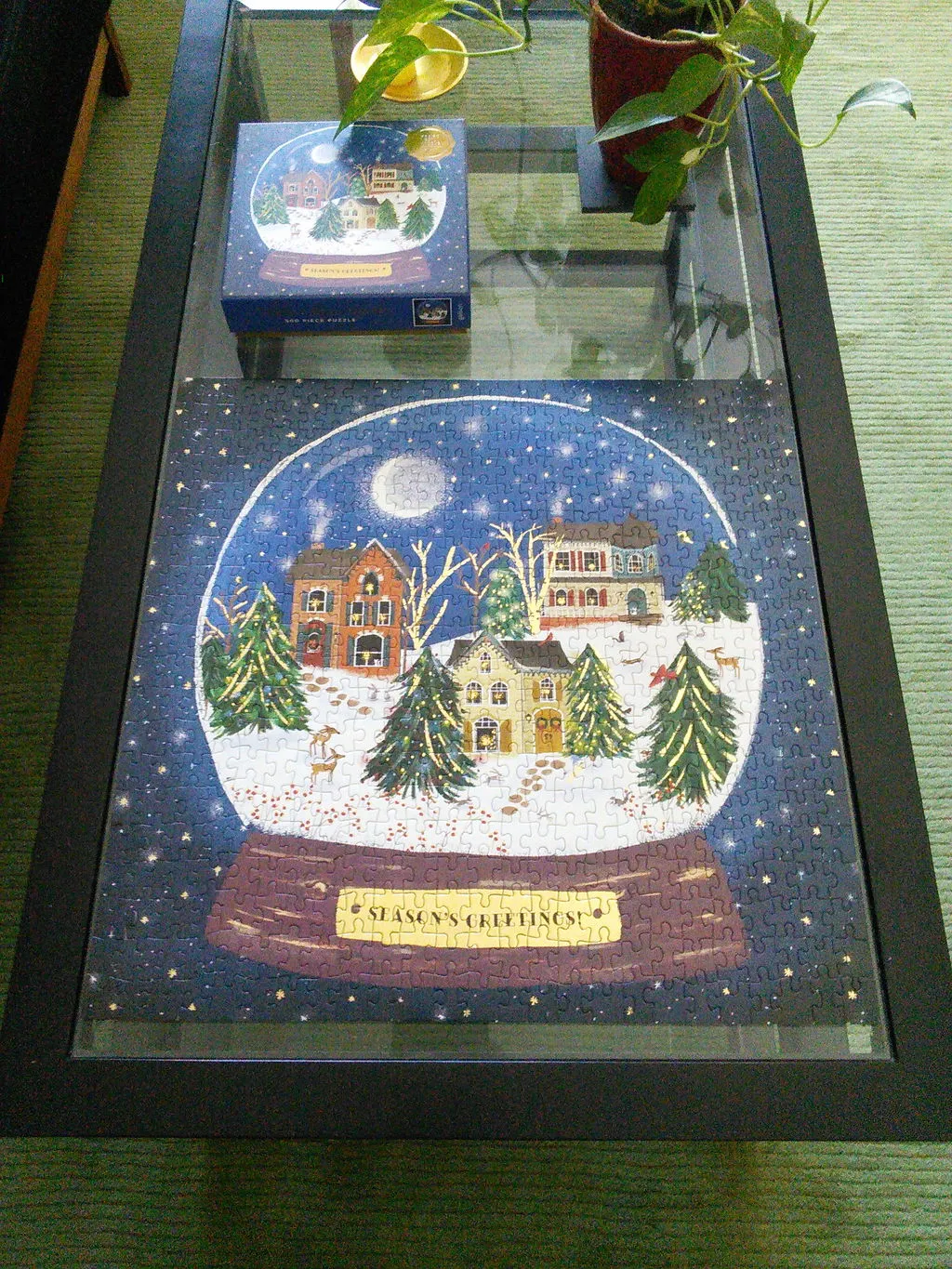 Galison Joy Laforme Winter Snow Globe puslespil 500 brikker folie