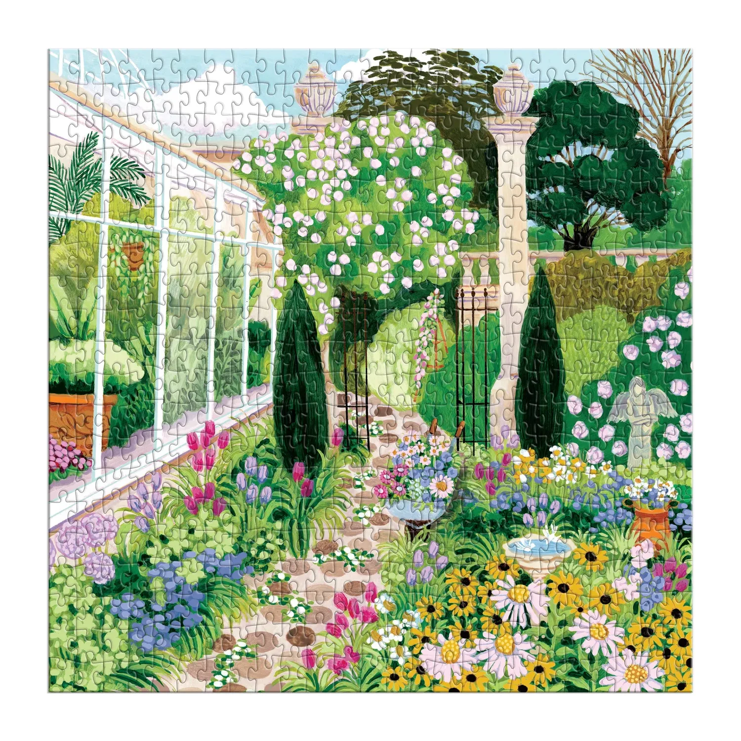 Galison Joanna Clay Evergreen Gardens puslespil 500 brikker