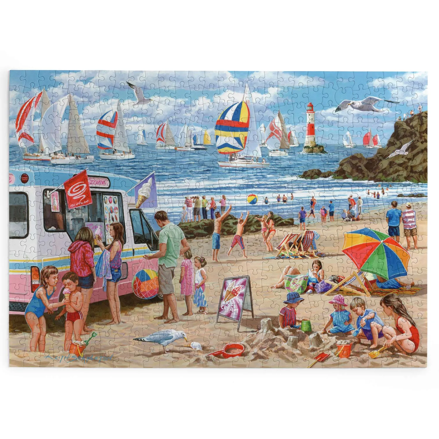 House of Puzzle BIG 500 Regatta Day 500 brikker puslespil havn