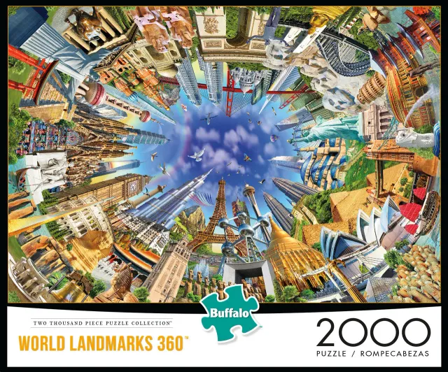 Buffalo Games World Landmarks puslespil 2000 brikker vartegn