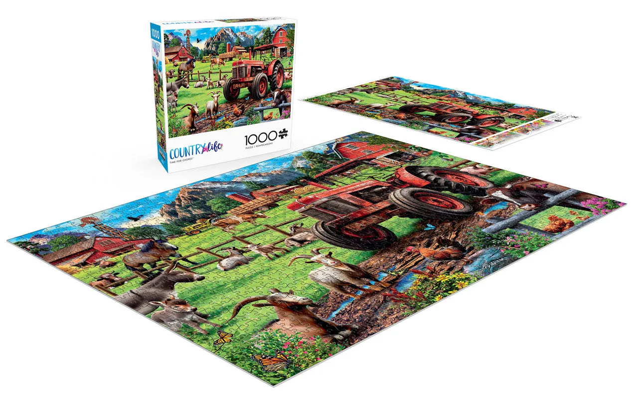 Buffalo Games Country Life Time for Chores puslespil 1000 brikker