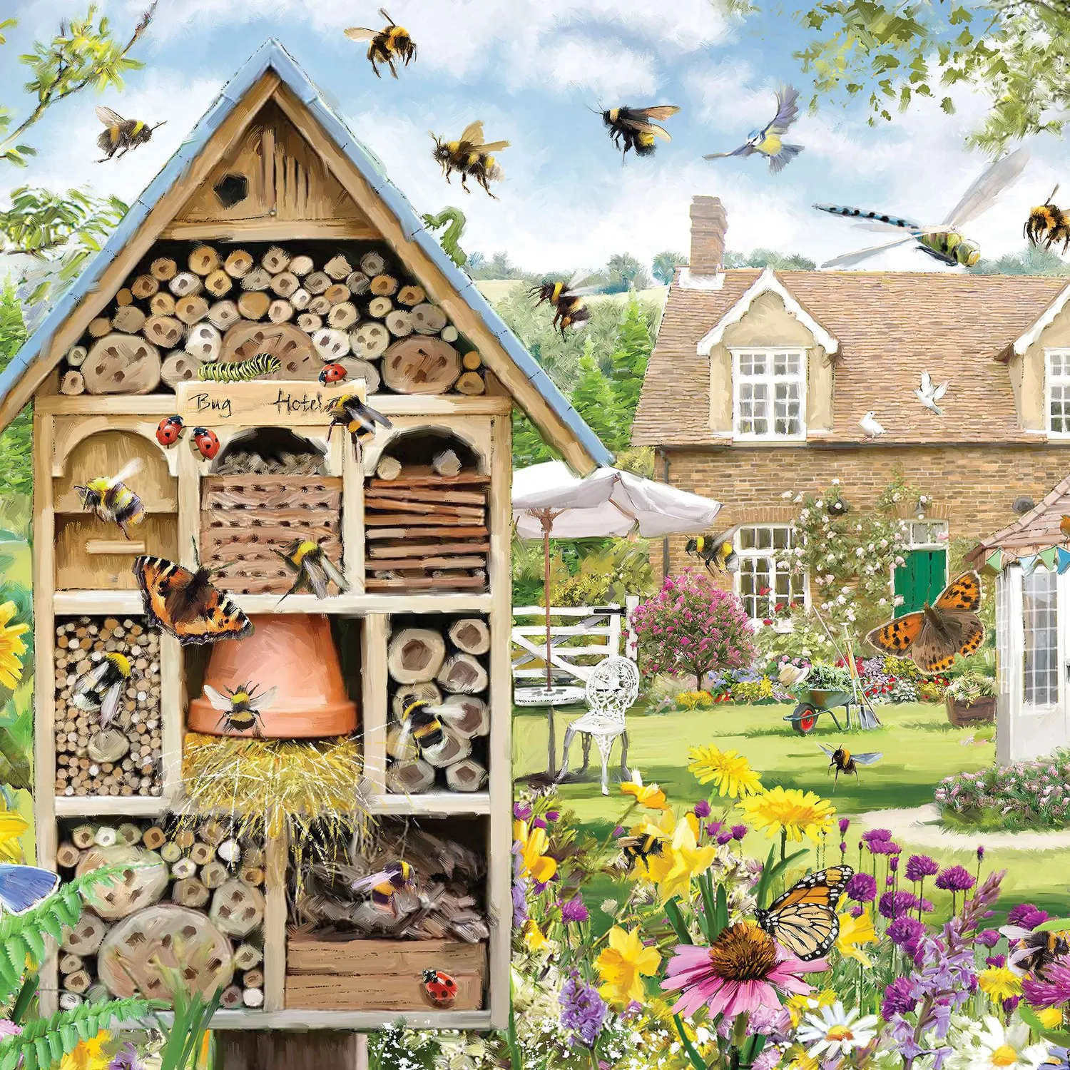 House of Puzzle BIG Bee Hotel puslespil 250 brikker XL