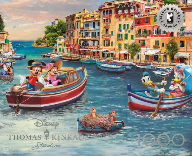 Buffalo Games Silver Select Mickey and Minnie in Italy puslespil 1000