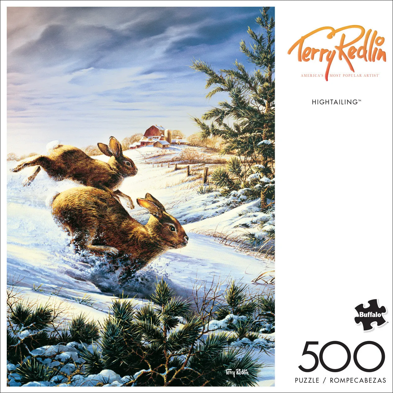 Buffalo Games Terry Redlin Hightailing puslespil 500 brikker vinter