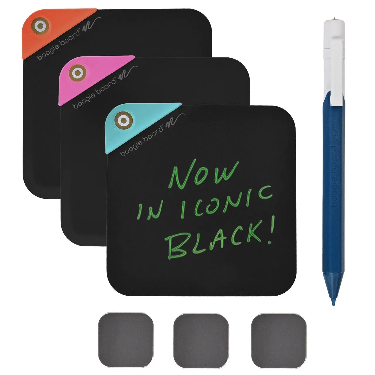 Boogie Board VersaNotes genbrugelige sedler 10x10 cm TriColor