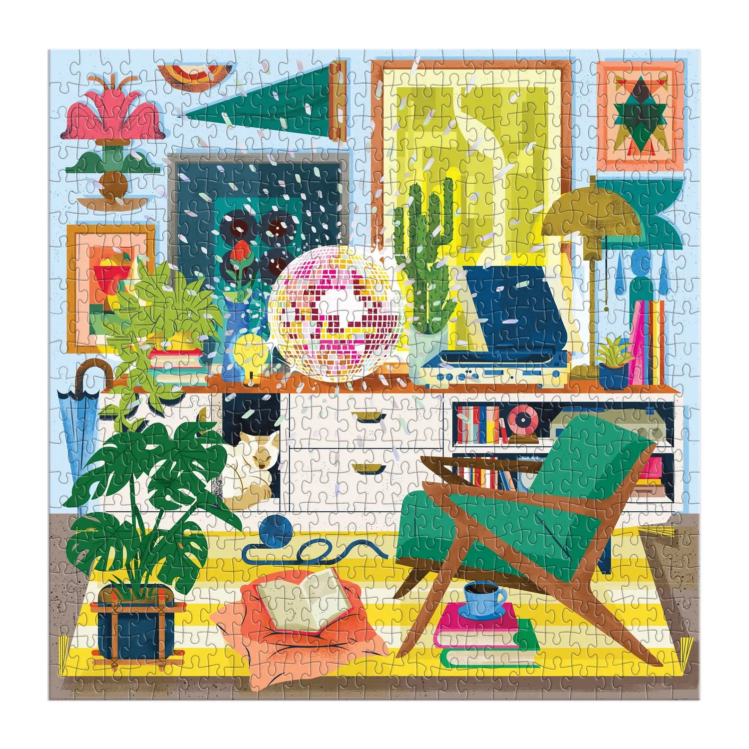 Good Puzzle Co. Eurekart Studio Disco Life puslespil 500 brikker folie