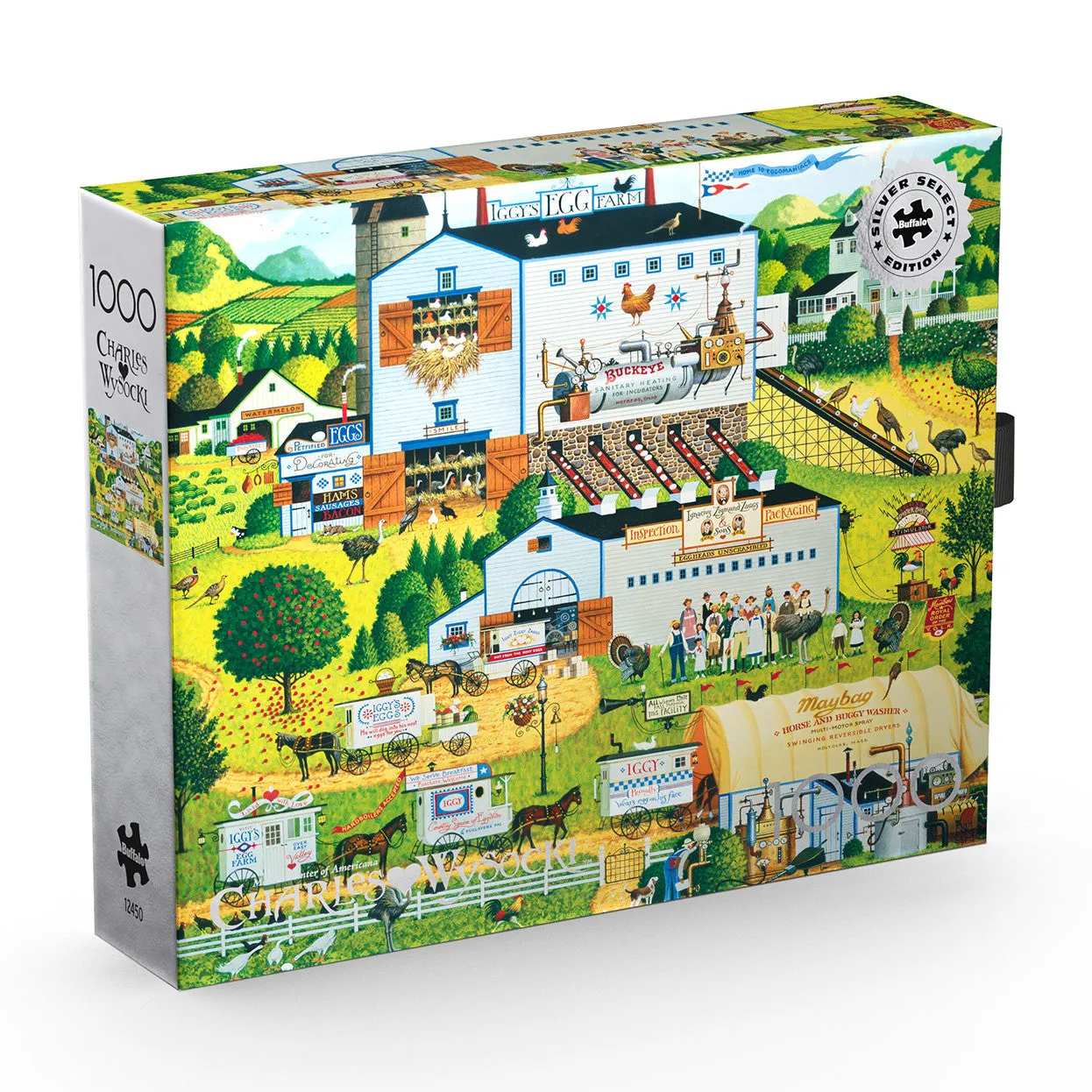 Buffalo Games Charles Wysocki Sunny Side Up puslespil 1000 brikker gård