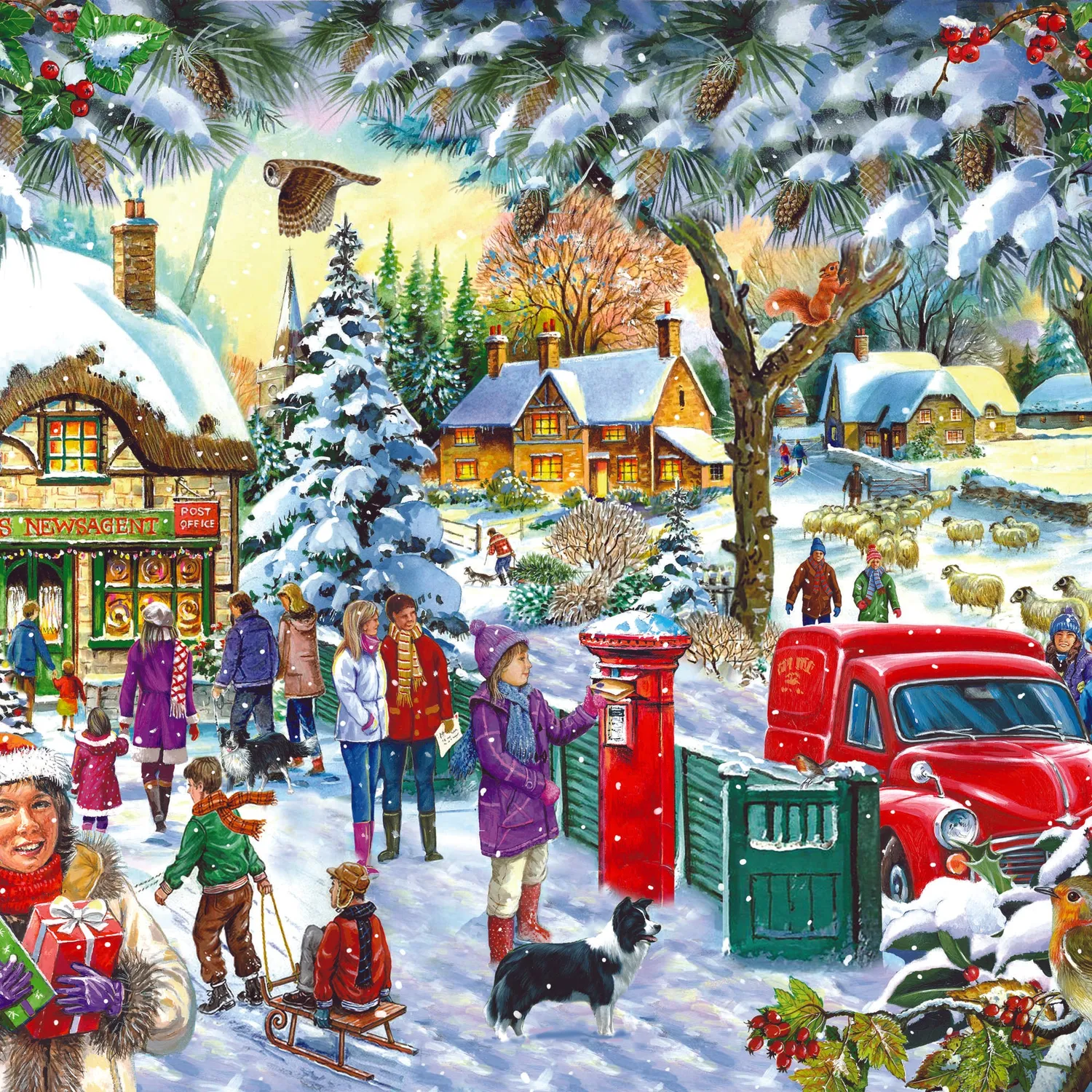 House of Puzzles BIG Last Minute Rush julepuslespil 500 brikker