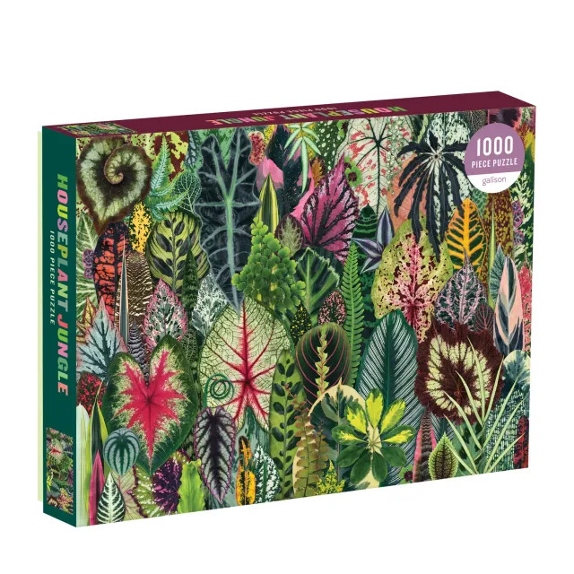 Galison Troy Litten Houseplant Jungle puslespil 1000 brikker blade
