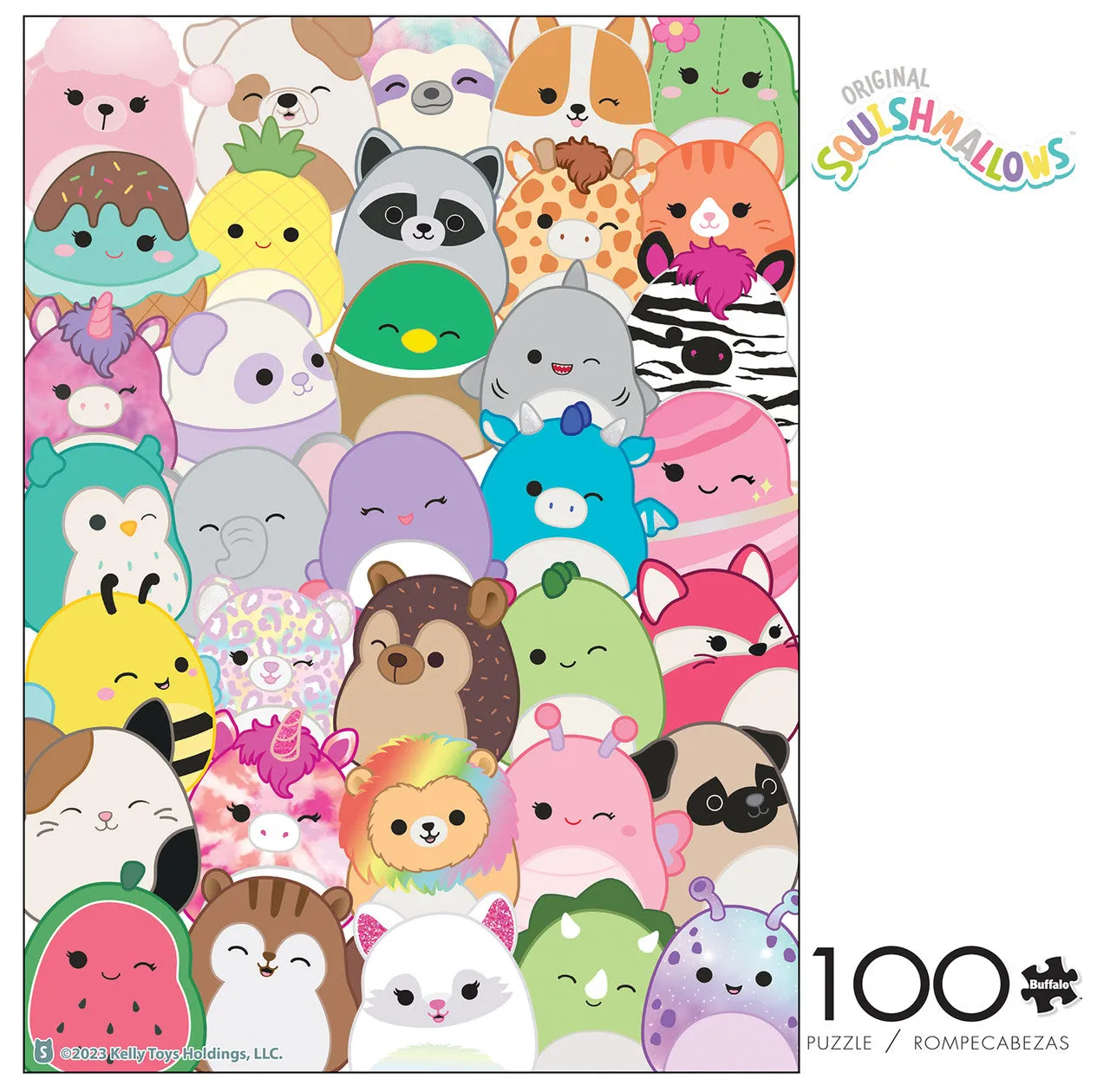 Buffalo Games Squishmallows Buddies puslespil 100 brikker