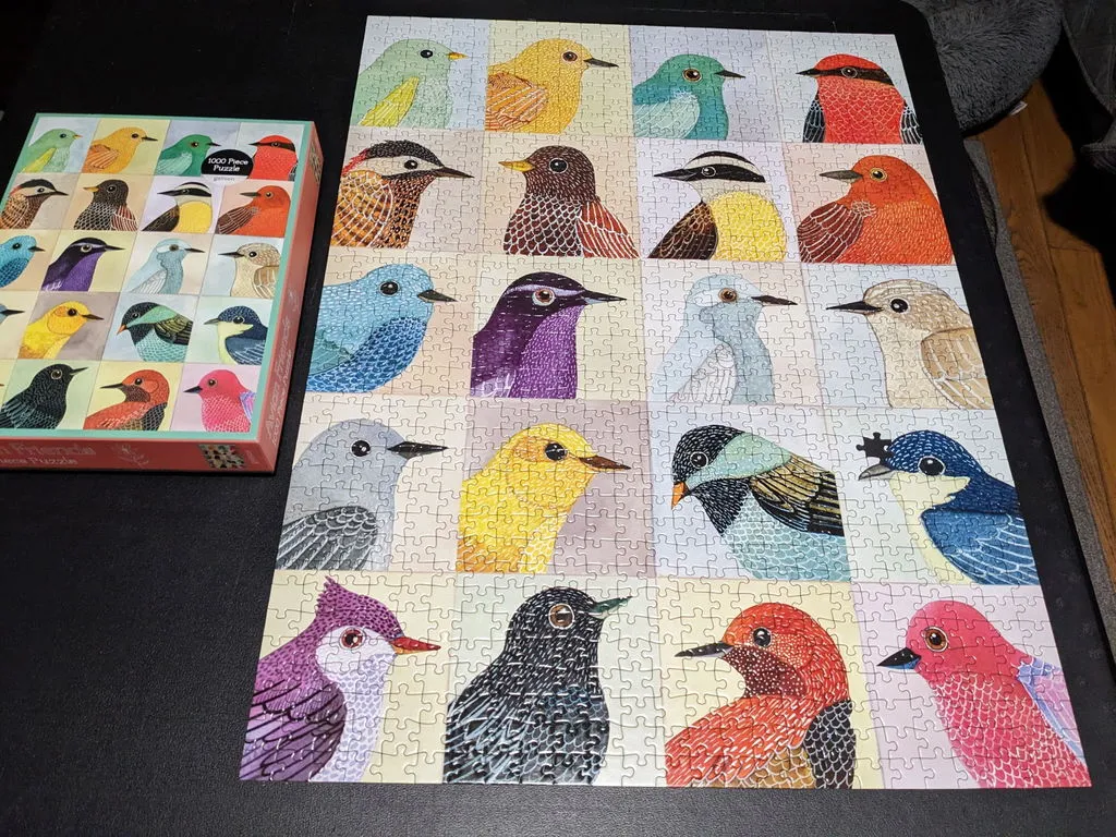 Galison Zlatkis Avian Friends puslespil 1000 brikker fugle