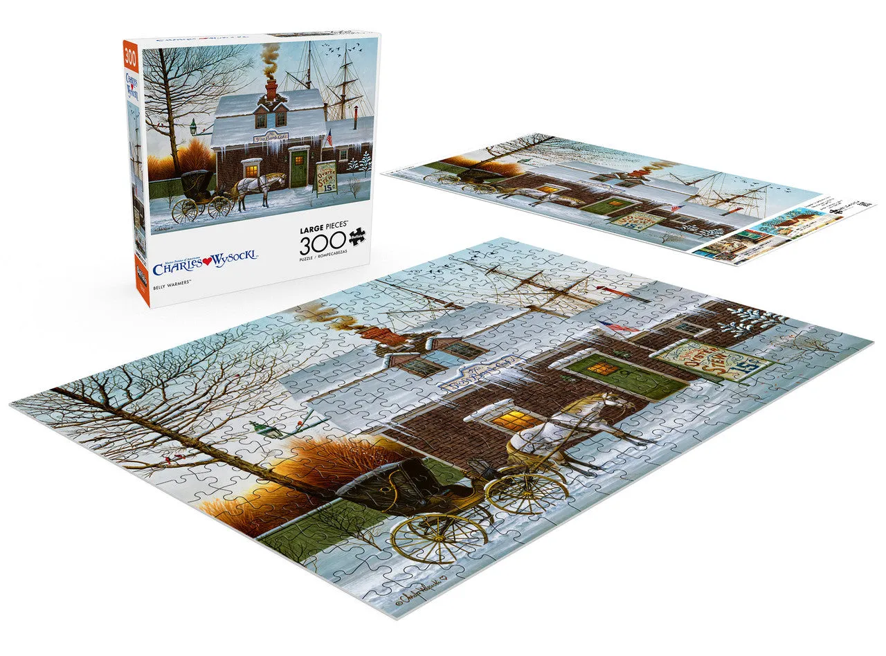 Buffalo Games Belly Warmers puslespil 300 store brikker vinter