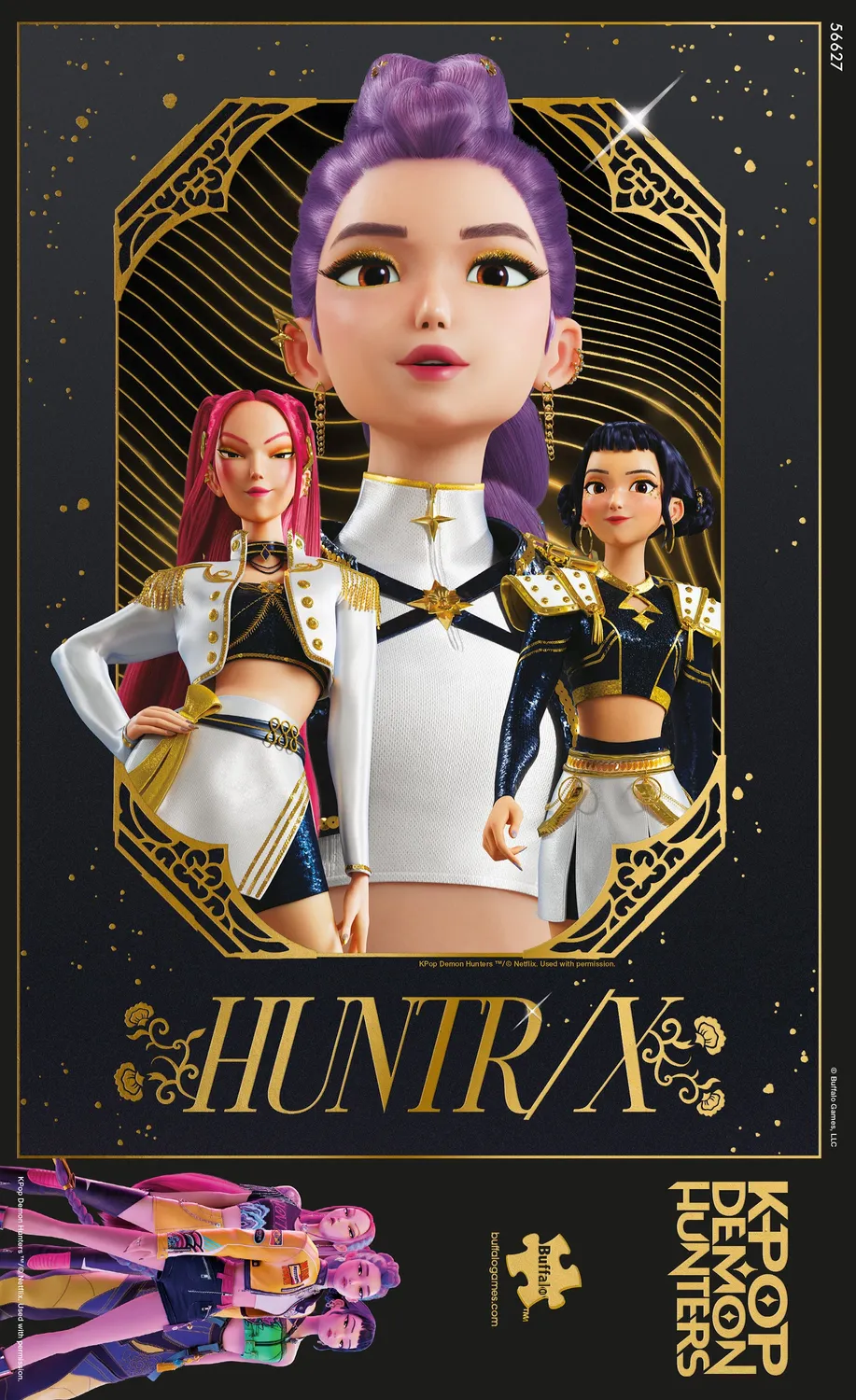 Buffalo Games Gold Golden Huntrix puslespil 500 brikker KPop