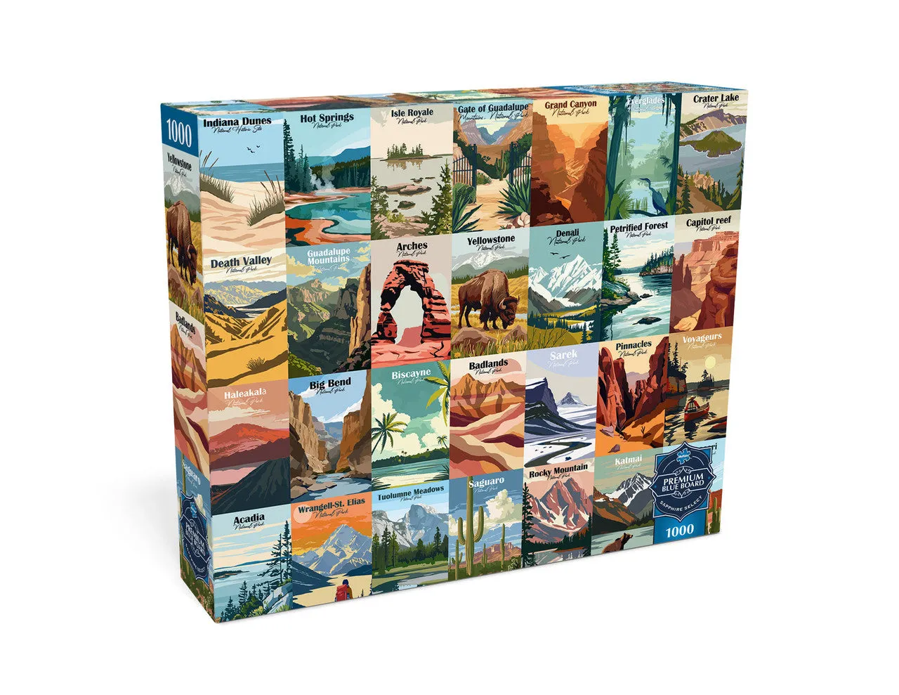 Buffalo Games Sapphire Our National Parks puslespil 1000 brikker