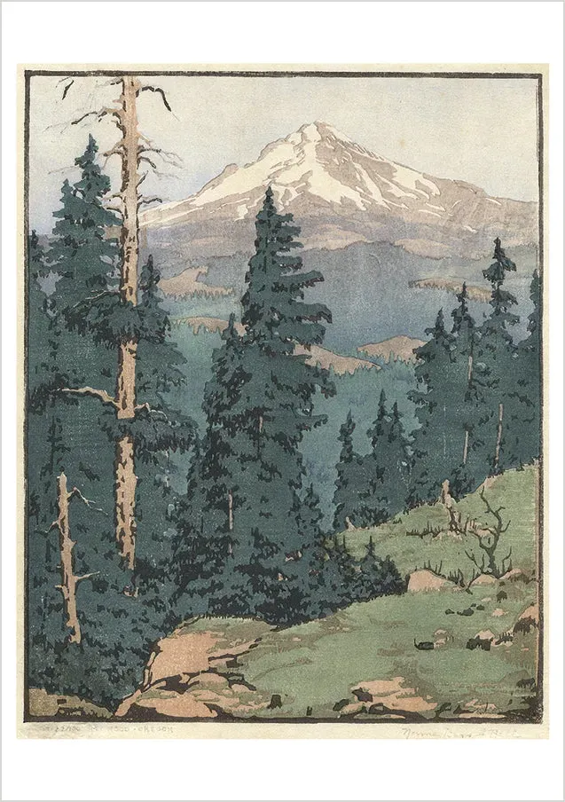 Pomegranate Norma Bassett Hall enkeltkort Mt. Hood landskab