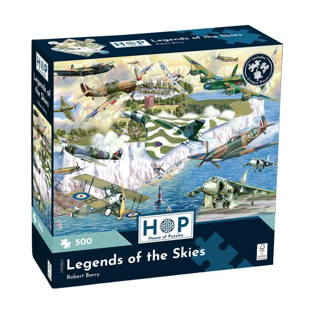 House of Puzzle Legends of the Skies puslespil 500 fly