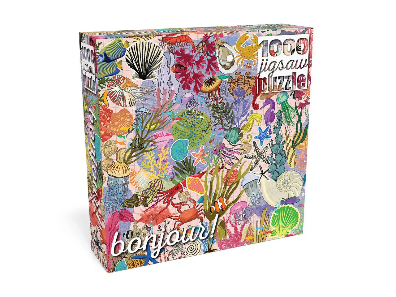 Buffalo Games Bonjour Sea Life Stickers puslespil 1000 brikker