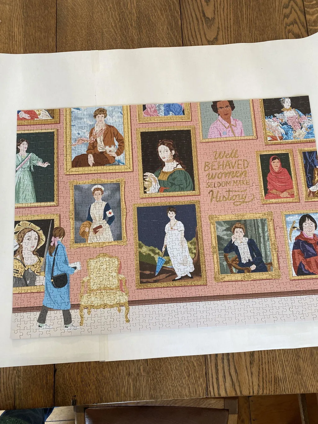 Galison Herstory Museum 1000 puslespil guld folie