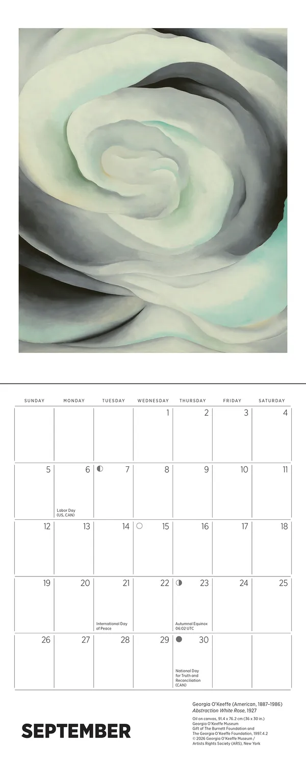 Pomegranate Georgia O’Keeffe minikalender 2027 blomster