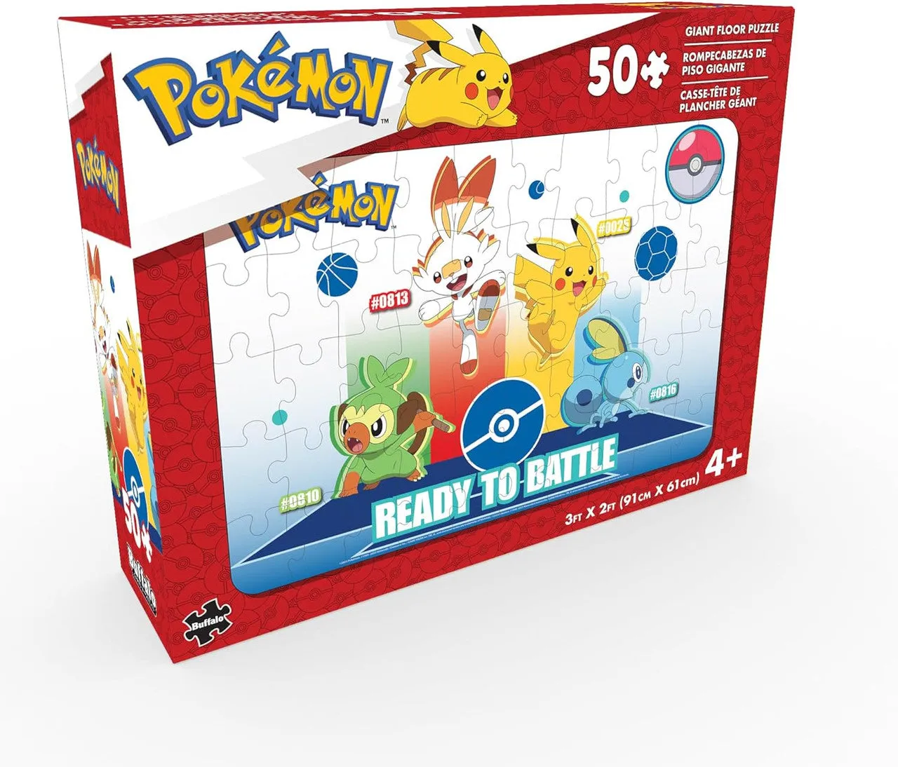 Buffalo Games Pokémon gulvpuslespil 50 brikker børn