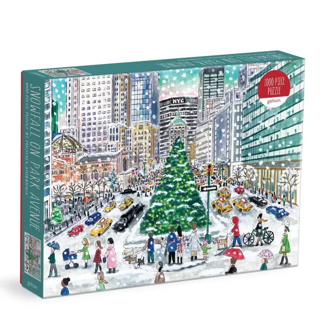 Galison Michael Storrings Snowfall Park Avenue puslespil 1000 brikker