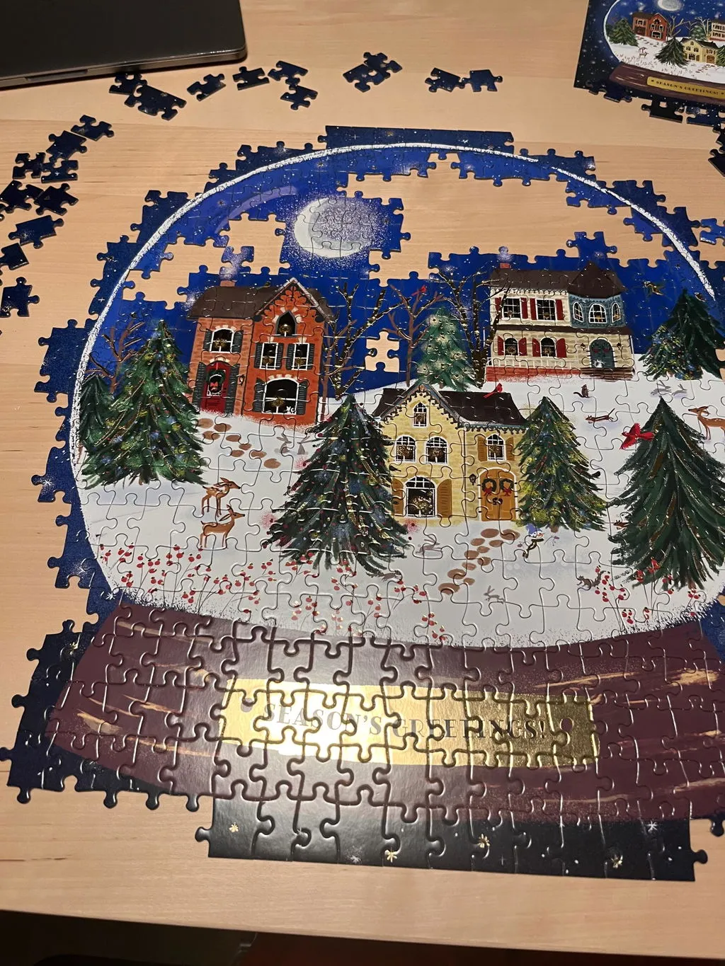 Galison Joy Laforme Winter Snow Globe puslespil 500 brikker folie