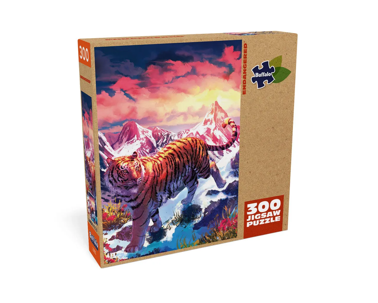 Buffalo Games Sustainable Endangered puslespil 300 brikker tiger
