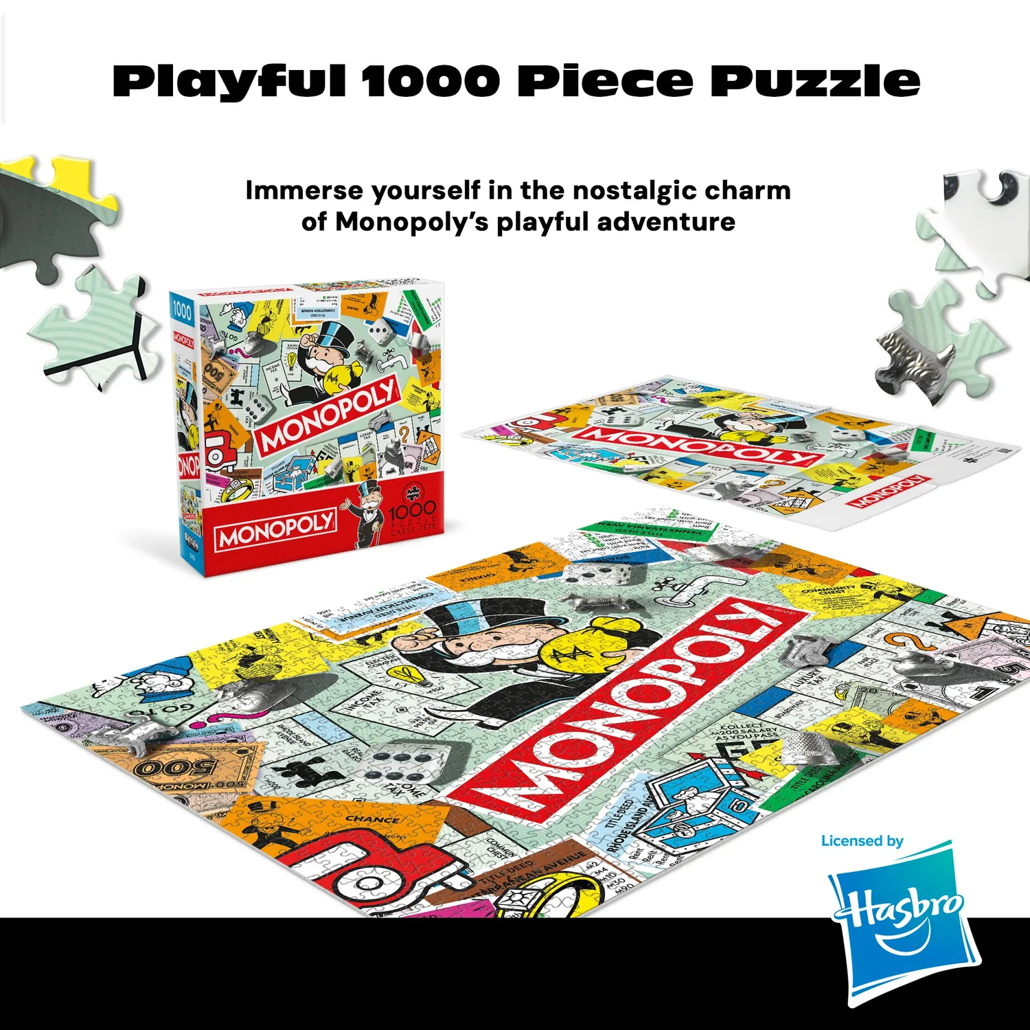 Buffalo Games Monopoly Collage puslespil 1000 brikker spil