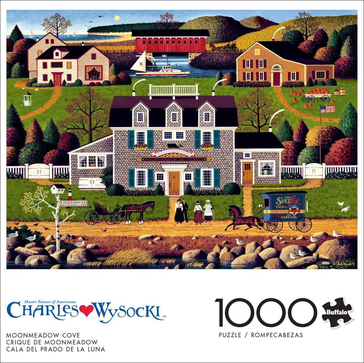 Buffalo Games Wysocki Moonmeadow Cove puslespil 1000 brikker