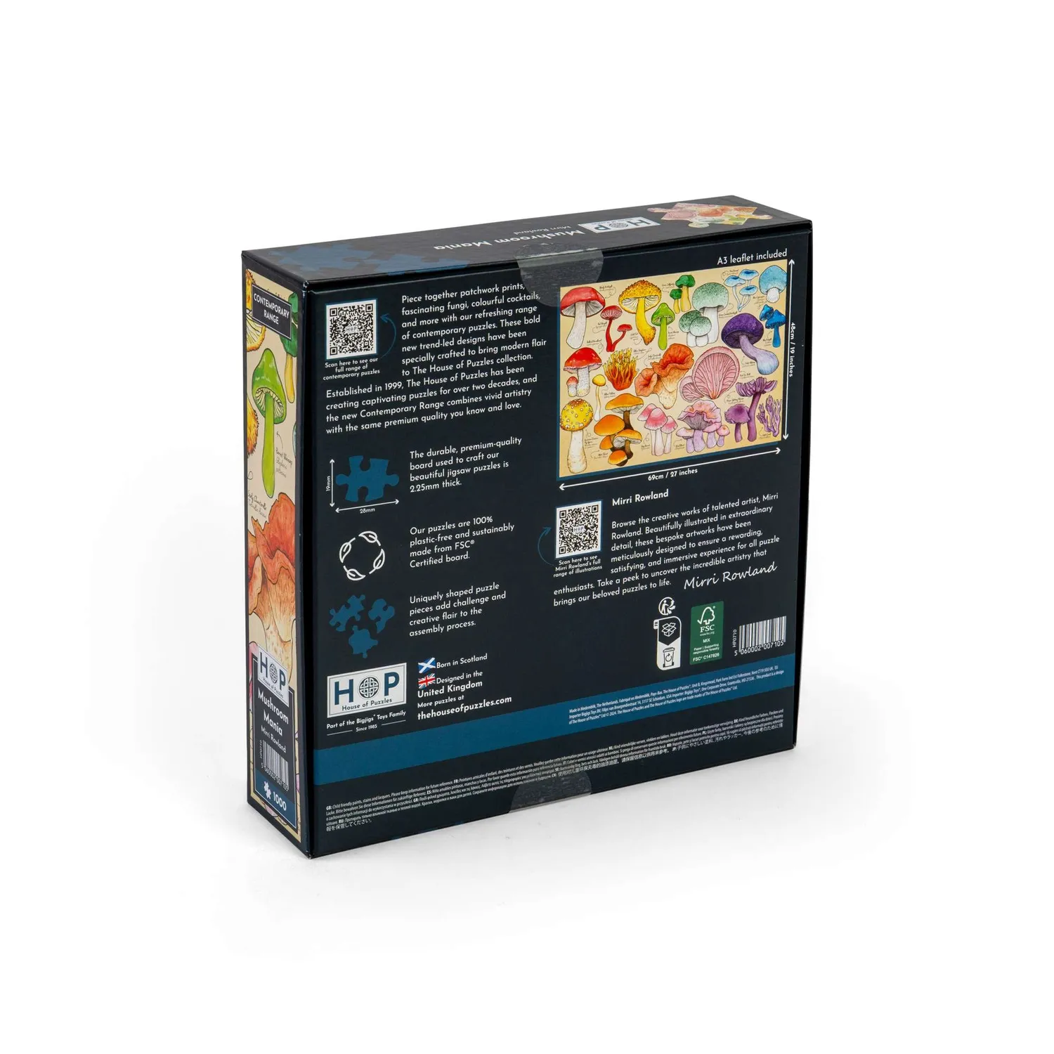 House of Puzzle Mushroom Mania puslespil 1000 svampe