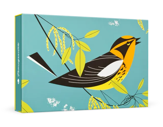 Pomegranate Charley Harper Blackburnian Warbler kortæske