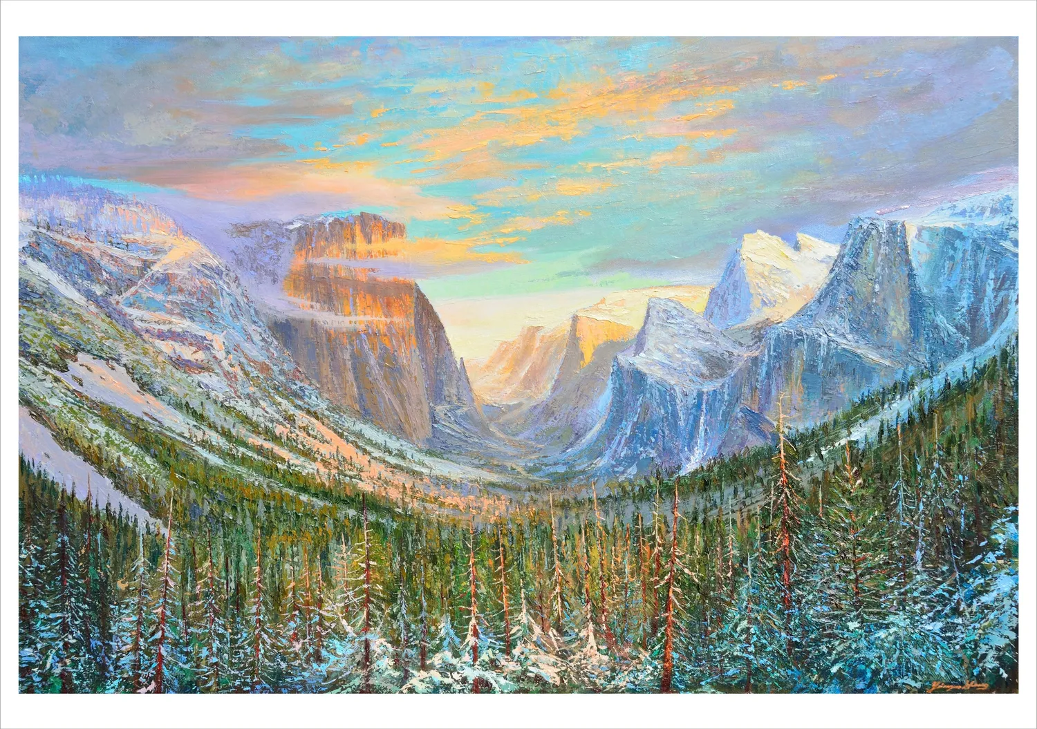 Pomegranate Yinguo Huang Yosemite julekort vinter